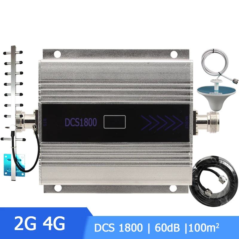 4G Amplifier Signal Booster 2G LTE DCS 1800mhz LCD Display Cell Phone Signal Amplifier Band 3 with Ceiling +Yagi Antenna Kits
4G Amplifier Signal Booster 2G LTE DCS 1800mhz LCD Display Cell Phone Signal Amplifier Band 3 with Ceiling +Yagi Antenna Kits