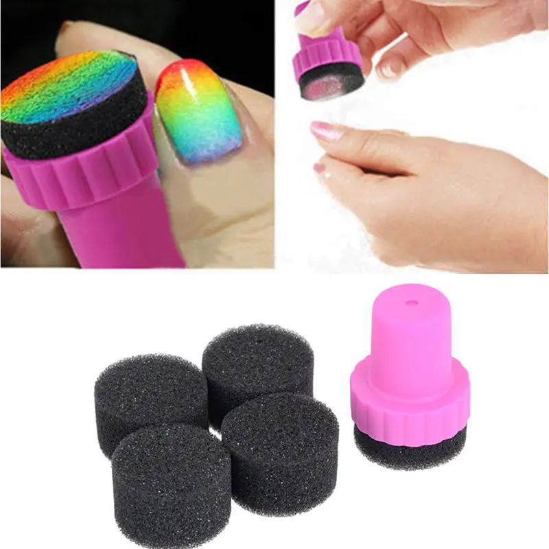 1 Set DIY Nail Art Design Stamping 1 Stamper + 4 Changeable Sponge Shade Transfer Makeup Beauty Tools
1 Set DIY Nail Art Design Stamping 1 Stamper + 4 Changeable Sponge Shade Transfer Makeup Beauty Tools