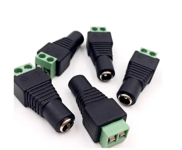 3x Female DC Power Jack Connector Plug Adapter 5.5x2.1mm For 5050 3528 Single Color LED Strip Light for CCTV Camera
3x Female DC Power Jack Connector Plug Adapter 5.5x2.1mm For 5050 3528 Single Color LED Strip Light for CCTV Camera