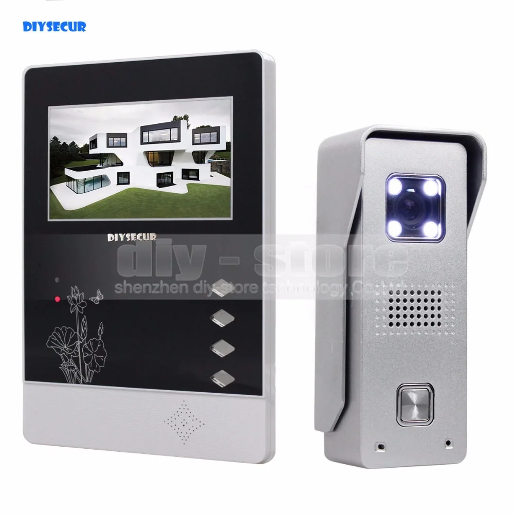 DIYSECUR New 4.3 inch TFT Color LCD Display Aluminum Alloy Camera Video Door Phone Intercom Doorbell LED Color Night Vision
DIYSECUR New 4.3 inch TFT Color LCD Display Aluminum Alloy Camera Video Door Phone Intercom Doorbell LED Color Night Vision