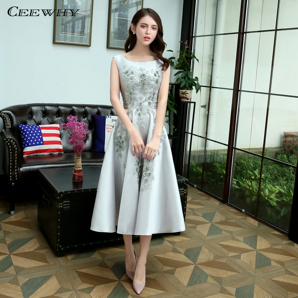 CEEWHY Robe de Soiree Tea-Length Evening Dress 2017 A-Line Embroidery Plus Size Dress Party Elegant Evening Gowns Formal Dress
CEEWHY Robe de Soiree Tea-Length Evening Dress 2017 A-Line Embroidery Plus Size Dress Party Elegant Evening Gowns Formal Dress