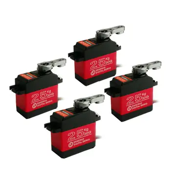 4Pcs DS3225 Full Metal Gear Large Torque Digital Servo 25KG DC4.8V-6.8V Update Waterproof Servo for 1:8/1:10/1:12 RC Car
4Pcs DS3225 Full Metal Gear Large Torque Digital Servo 25KG DC4.8V-6.8V Update Waterproof Servo for 1:8/1:10/1:12 RC Car