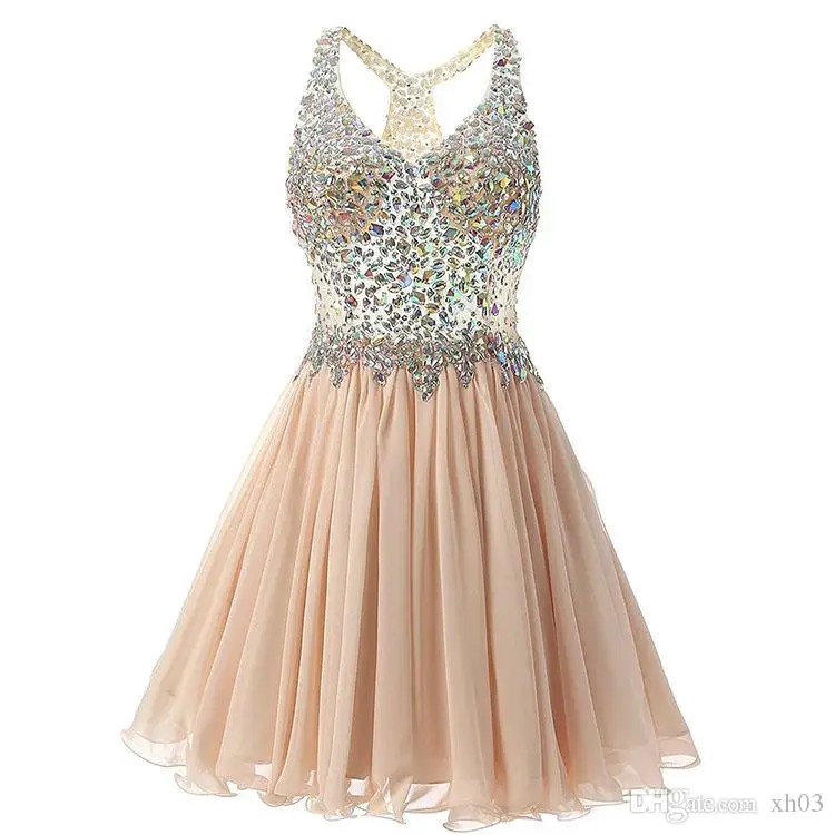 2019-short-bridesmaids-dresses-v-neck-a-line
