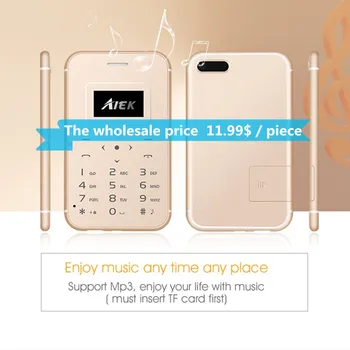 10 pcs/lot AIEK/AEKU X8 Ultra Thin Card Mobile Phone Mini Pocket Students Personality Low Radiation Child PK AIEK X6 M5 X7
10 pcs/lot AIEK/AEKU X8 Ultra Thin Card Mobile Phone Mini Pocket Students Personality Low Radiation Child PK AIEK X6 M5 X7