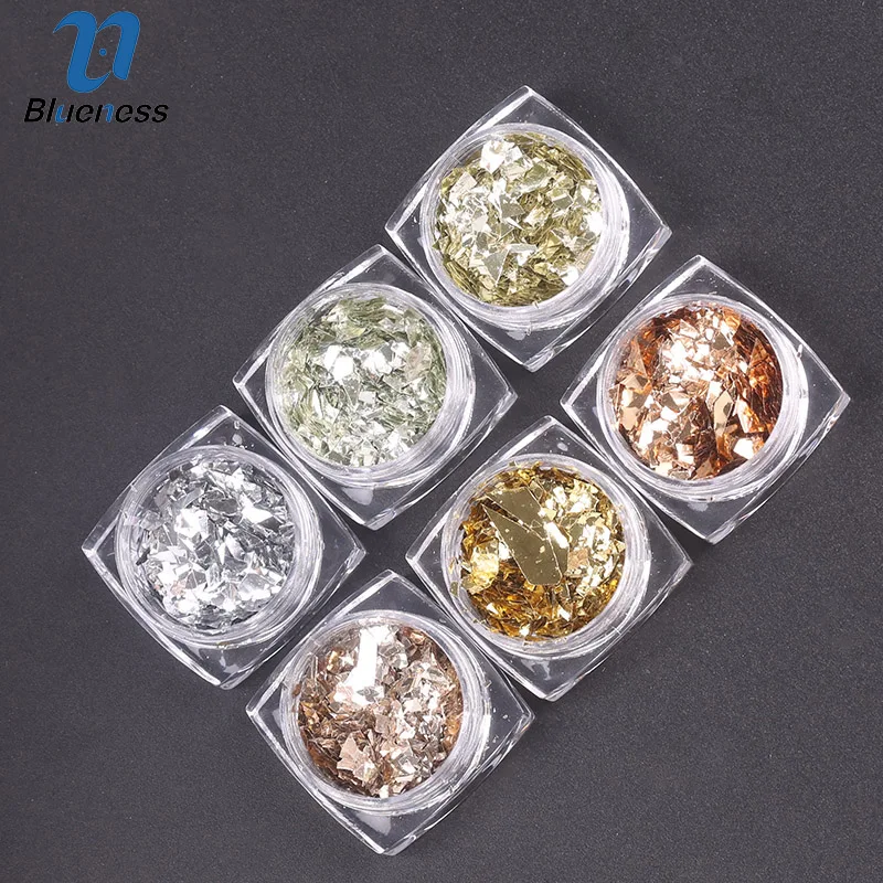 Blueness 6 Bottle/Set Laser Nail Glitter Sequin Irregular Design UV Gel Nail Art Decorations Accessories Paillette for Manicure
Blueness 6 Bottle/Set Laser Nail Glitter Sequin Irregular Design UV Gel Nail Art Decorations Accessories Paillette for Manicure