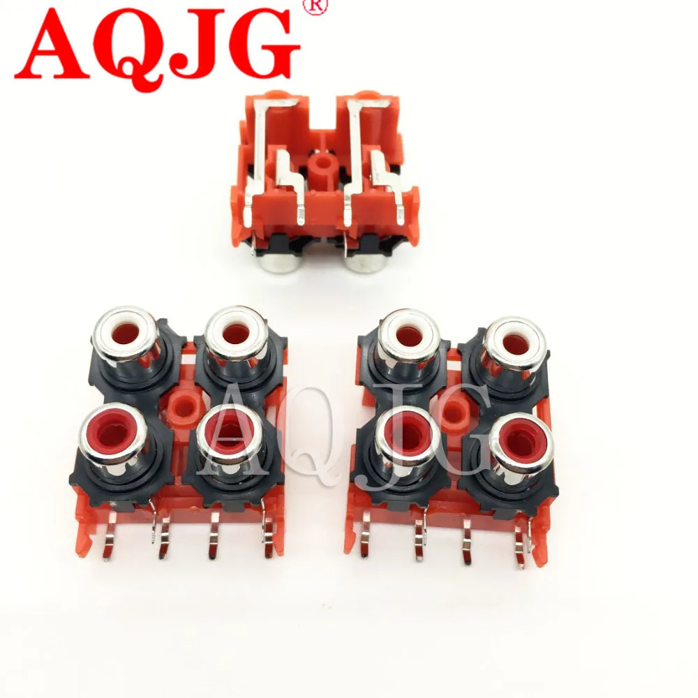 RCA Core Socket 4 Hole STB TV Plug AV JACK RCA Socket Input Audio And Video Socket AV4-8.4-13 1PCS
RCA Core Socket 4 Hole STB TV Plug AV JACK RCA Socket Input Audio And Video Socket AV4-8.4-13 1PCS