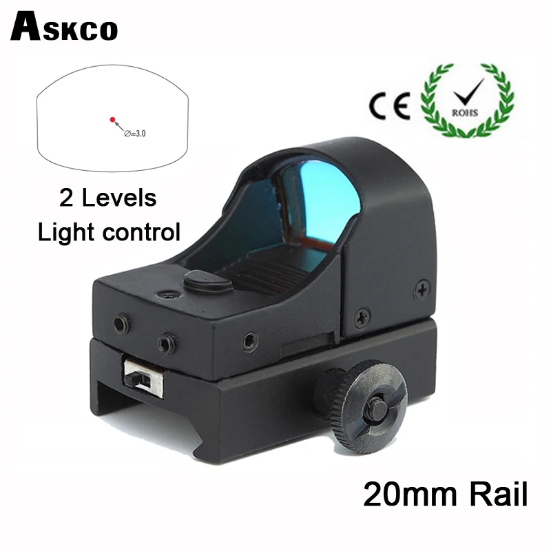 Askco Rifle & Pistol Red Dot Sight Scope Tactical Mini Compact Holographic Red Dot Reflex Sight Light Adjustable Brightness
Askco Rifle & Pistol Red Dot Sight Scope Tactical Mini Compact Holographic Red Dot Reflex Sight Light Adjustable Brightness