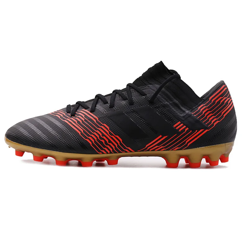 black and red adidas soccer cleats