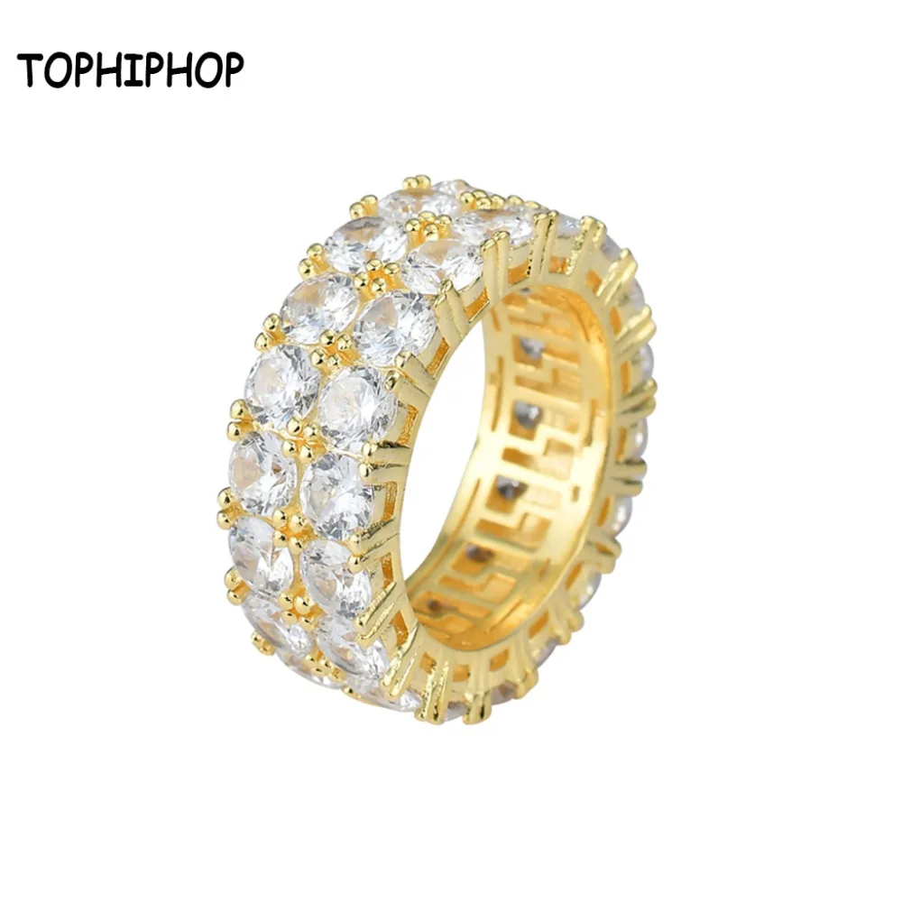 Gold And Silver Color Plating Cubic Zirconia Stone Micro Paved 2 Row Chain Shiny Hip Hop Finger Ring for Men Women
Gold And Silver Color Plating Cubic Zirconia Stone Micro Paved 2 Row Chain Shiny Hip Hop Finger Ring for Men Women