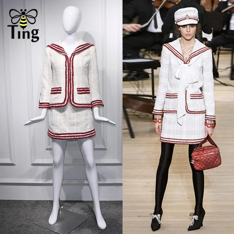 Tingfly Runway Desinger Skirts Set Womens Elegant Office 2 pieces set Tweed Jacket Coat & Mini Skirt Set Woman Suit High quality
Tingfly Runway Desinger Skirts Set Womens Elegant Office 2 pieces set Tweed Jacket Coat & Mini Skirt Set Woman Suit High quality