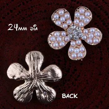 Rhinestone pearl Flower Button Alloy rhinestone Buttons in Gold Flat Back Embellishments 50pcs 24MM RMM280
Rhinestone pearl Flower Button Alloy rhinestone Buttons in Gold Flat Back Embellishments 50pcs 24MM RMM280