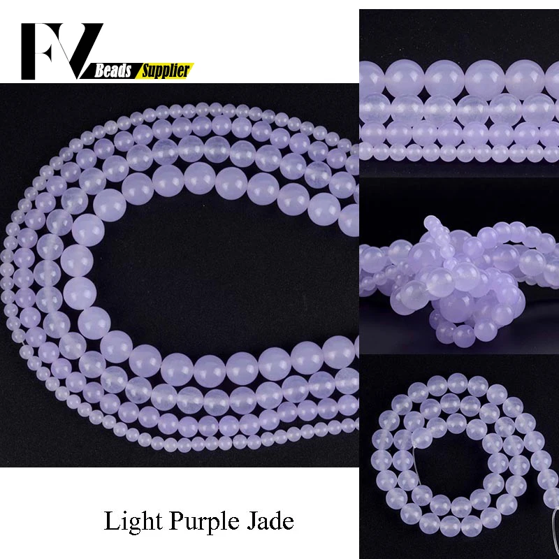 Natural Light Purple Jades Stone Round Beads for Jewelry Making 4 6 8 10 12mm Gem Beads Diy Handicraft Accessories Whoelsale
Natural Light Purple Jades Stone Round Beads for Jewelry Making 4 6 8 10 12mm Gem Beads Diy Handicraft Accessories Whoelsale