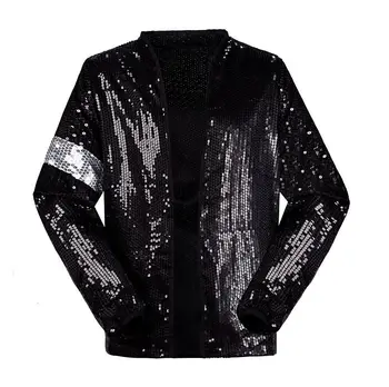 Classic MJ Michael Jackson Billie Jean Sequin Jacket Kids Adults Show Pacthwork Black Outwear Plus Size 4XS-4XL
Classic MJ Michael Jackson Billie Jean Sequin Jacket Kids Adults Show Pacthwork Black Outwear Plus Size 4XS-4XL