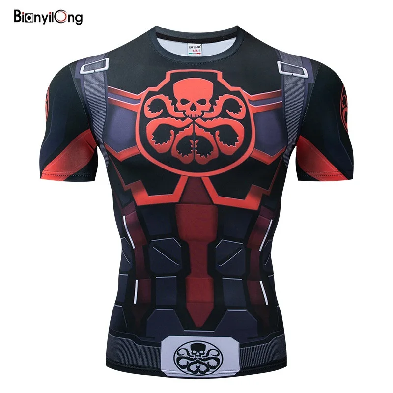 Hydra Captain American 3D Printed T shirts Men Avengers 4 Endgame Quantum War Compression Shirt Cosplay Costume Tops For Male
Hydra Captain American 3D Printed T shirts Men Avengers 4 Endgame Quantum War Compression Shirt Cosplay Costume Tops For Male