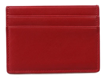 Fashionable Red Smooth Calf Leather 4-slot Card Holder Card Case Card Wallet with Genuine Leather Lining
Fashionable Red Smooth Calf Leather 4-slot Card Holder Card Case Card Wallet with Genuine Leather Lining