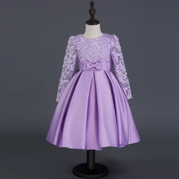 Girls Europe The United States Children Princess Long Sleeved Purple Lace Flower Dress Female Costume Kids Clothing Bow Purple
Girls Europe The United States Children Princess Long Sleeved Purple Lace Flower Dress Female Costume Kids Clothing Bow Purple