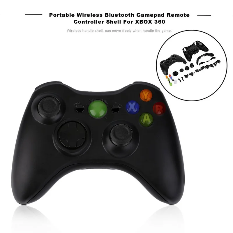 Portable Wireless Gamepad Remote Controller Full Replacement Housing Shell + Buttons Set for XBOX 360 Black
Portable Wireless Gamepad Remote Controller Full Replacement Housing Shell + Buttons Set for XBOX 360 Black