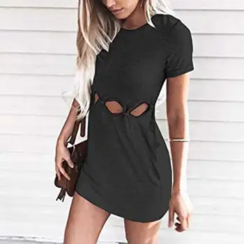 Fashion Women Single Color Summer Sexy Digging Hole Short Hair Women Casual Lose Club Party Mini Dress Dresses
Fashion Women Single Color Summer Sexy Digging Hole Short Hair Women Casual Lose Club Party Mini Dress Dresses