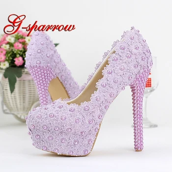 Purple Color Wedding Shoes Lady Beautiful Elegant Bridal Dress Shoes Round Toe Spring Graduation Partty Pumps Ceremony Shoes
Purple Color Wedding Shoes Lady Beautiful Elegant Bridal Dress Shoes Round Toe Spring Graduation Partty Pumps Ceremony Shoes
