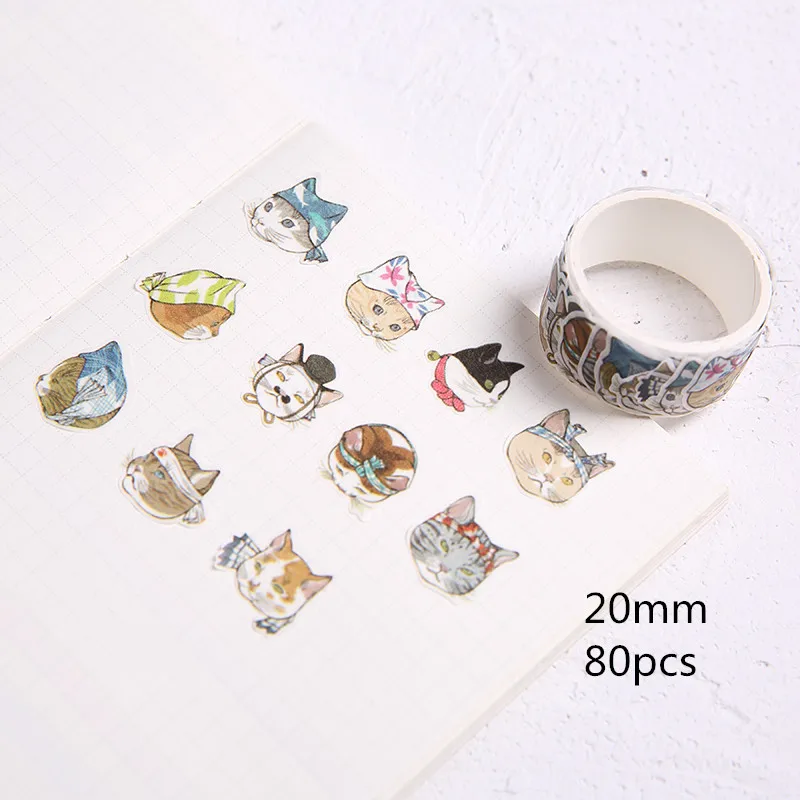 80pcs/volume lovely ninja cat decoration washi tape DIY planner Diary scrapbooking masking tape Escolar
80pcs/volume lovely ninja cat decoration washi tape DIY planner Diary scrapbooking masking tape Escolar