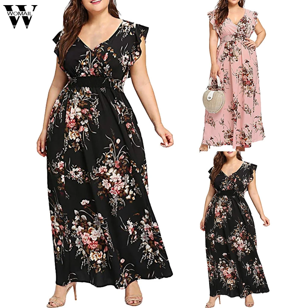 Womail Women Dress Dresses Sexy Women Plus Size V Neck Floral Print Boho Sleeveless Party Maxi Summer Dress 2019 May16
Womail Women Dress Dresses Sexy Women Plus Size V Neck Floral Print Boho Sleeveless Party Maxi Summer Dress 2019 May16