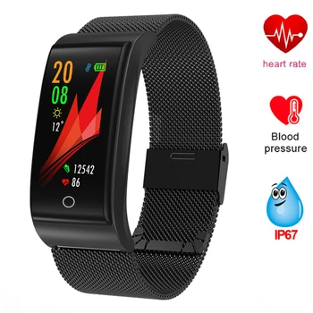 

GIMTO Smart Bracelet Measurement Of Pressure And Pulse Smart Watch Blood Pressure Fitness Tracker Watch Men Health Wristband