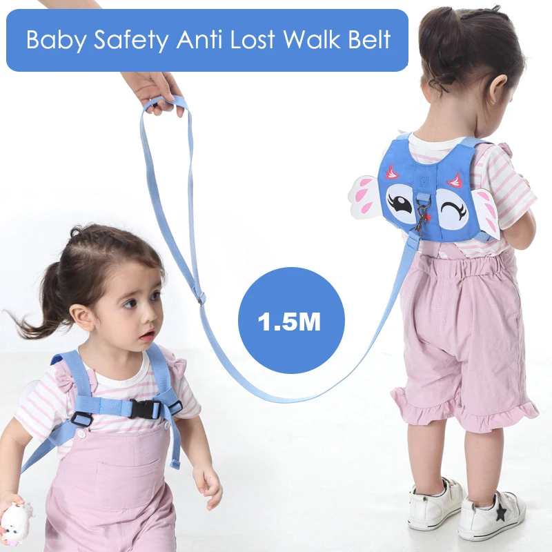 Baby Safety Harness Anti Lost Walk Belt Cute Cartoon Children Learning Walking Assistant Outdoor Kids lost Leash Strap | Мать и ребенок