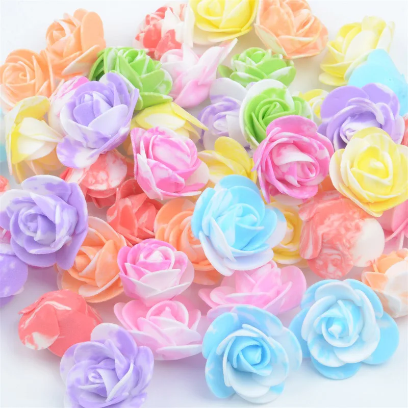 100PCS /bag mini multicolor PE foam rose head artificial rose flower handmade DIY wedding home decoration holiday party supplies
100PCS /bag mini multicolor PE foam rose head artificial rose flower handmade DIY wedding home decoration holiday party supplies