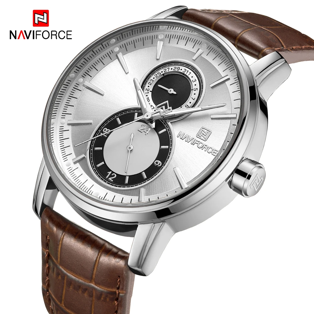 New NAVIFORCE Watch Men Luxury Brand Sports Quartz Watches Male Casual Leather Waterproof Business Wrist Watch relogio masculino
New NAVIFORCE Watch Men Luxury Brand Sports Quartz Watches Male Casual Leather Waterproof Business Wrist Watch relogio masculino