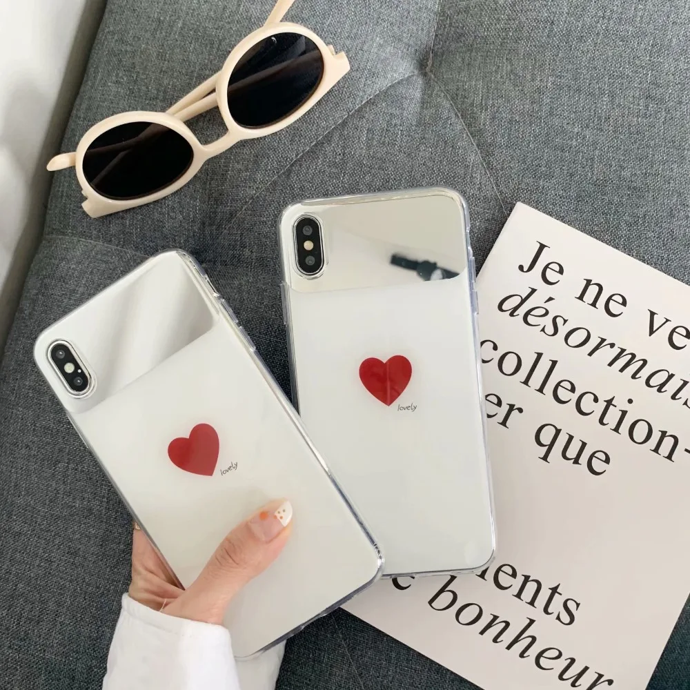 ORYKSZ Luxury Love heart Mirror Phone Case For iPhone X XS XR XsMax Cases For iPhone 6 6S 7 8 Plus Silicone Soft Back Cover
ORYKSZ Luxury Love heart Mirror Phone Case For iPhone X XS XR XsMax Cases For iPhone 6 6S 7 8 Plus Silicone Soft Back Cover