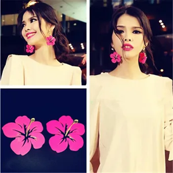 Sweet Acrylic Crystal Plant Flower Crystal Earring Hot Pink Cute Female Fashion Charms Stud Earrings for Women Jewelry
Sweet Acrylic Crystal Plant Flower Crystal Earring Hot Pink Cute Female Fashion Charms Stud Earrings for Women Jewelry