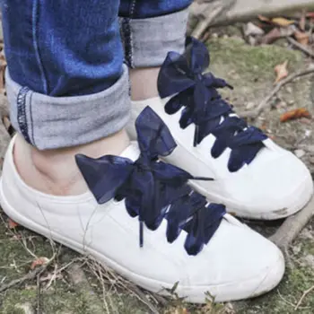 1Pair 110Cm Fashion Shoestrings Women Shoelaces Flat Silk Satin Ribbon Shoe Laces Sneakers Sport Shoes Lace Bow
1Pair 110Cm Fashion Shoestrings Women Shoelaces Flat Silk Satin Ribbon Shoe Laces Sneakers Sport Shoes Lace Bow
