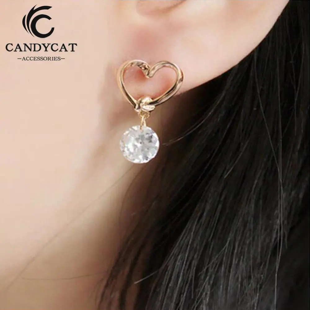 Trendy Pearl Heart Stud Earrings for Women Simple Exquisite Bow Knot Ear Nail Gold Crystal Studs Fashion Jewelry Gifts Wholesale
Trendy Pearl Heart Stud Earrings for Women Simple Exquisite Bow Knot Ear Nail Gold Crystal Studs Fashion Jewelry Gifts Wholesale