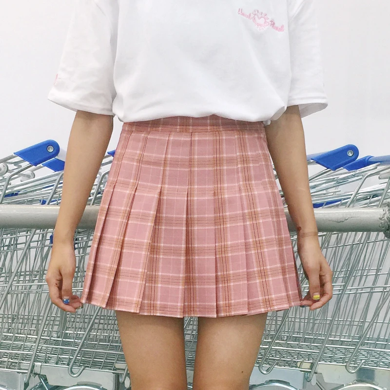 2017 Women's Kawaii Aa High Waist Plaid Pleated Skirt Female Japanese Harajuku Preppy Style Grid Skirts For Women
2017 Women's Kawaii Aa High Waist Plaid Pleated Skirt Female Japanese Harajuku Preppy Style Grid Skirts For Women
