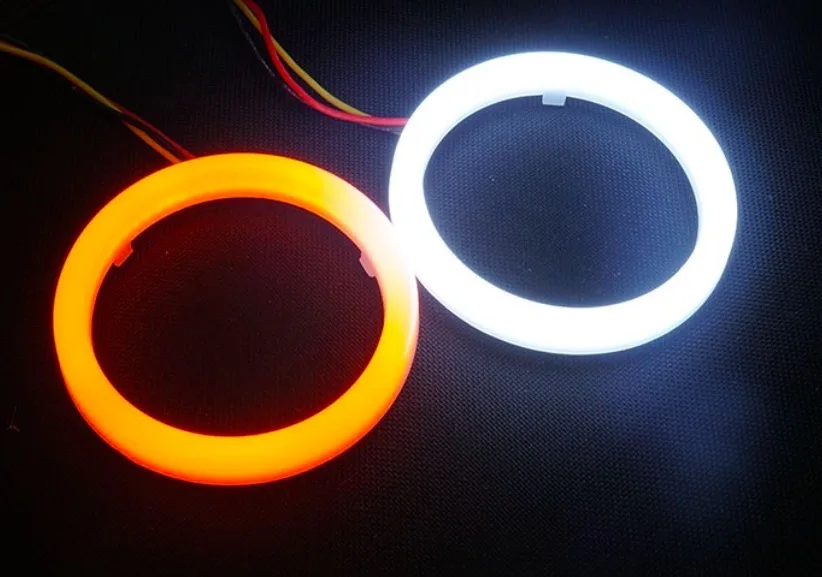 2PCS Dual ColorAuto Headlight Halo Rings Light Guide Angel Eye Car Fog Cotton light Angel Eyes SMD With Turn Light Double Color
2PCS Dual ColorAuto Headlight Halo Rings Light Guide Angel Eye Car Fog Cotton light Angel Eyes SMD With Turn Light Double Color
