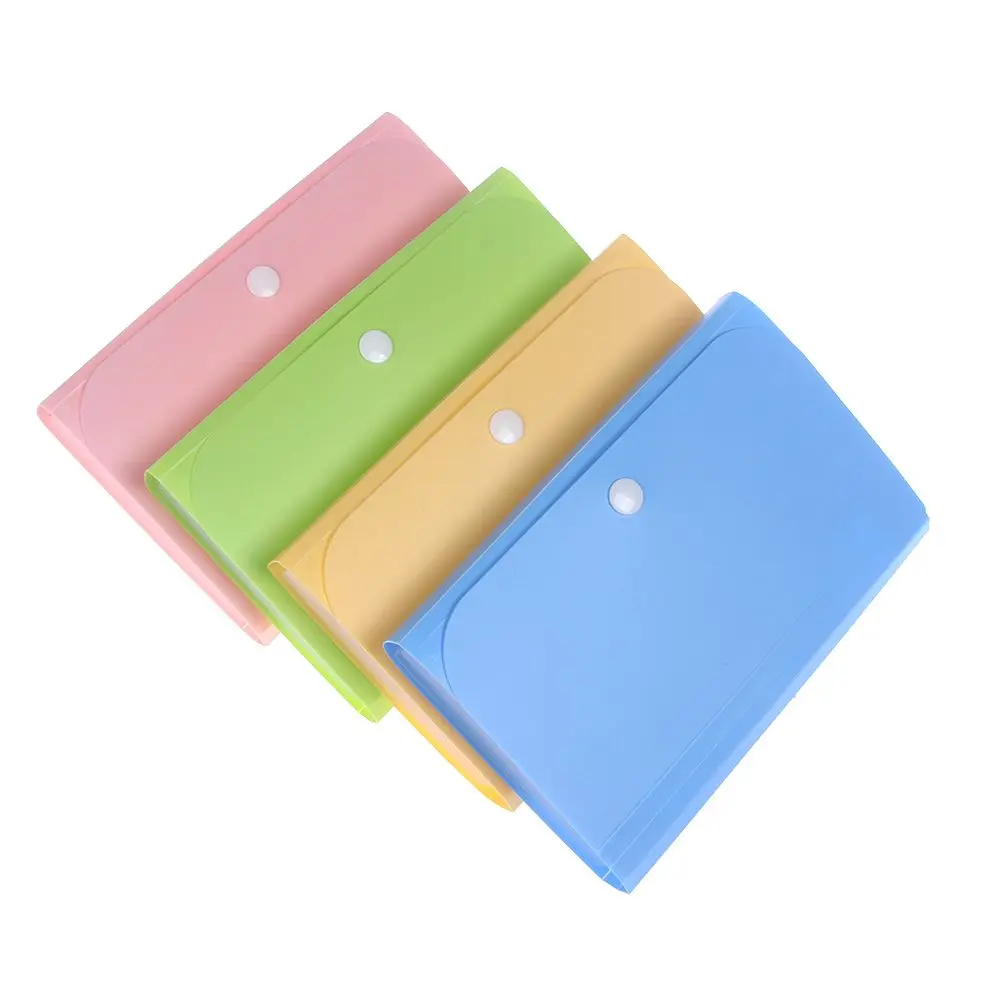 Plastic Candy Color A6 File Folder Small Document Bags Expanding Wallet Folders for Documents School Office Supplies Case
Plastic Candy Color A6 File Folder Small Document Bags Expanding Wallet Folders for Documents School Office Supplies Case