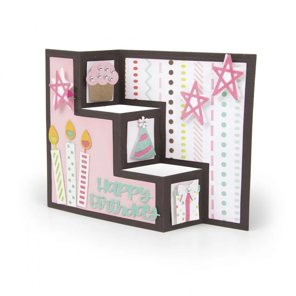 3D Ladder Surprise Birthday Shutter Cards Metal Cutting Dies Stencils for DIY Scrapbooking Album Photo Paper Cards Making Crafts
3D Ladder Surprise Birthday Shutter Cards Metal Cutting Dies Stencils for DIY Scrapbooking Album Photo Paper Cards Making Crafts