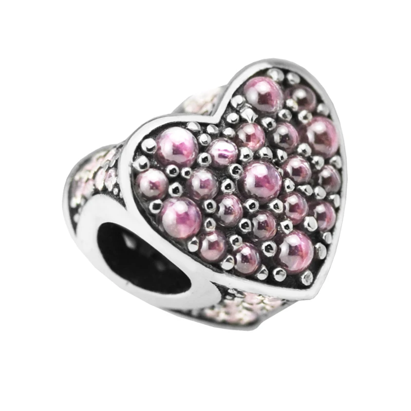 Real 925 Sterling Silver Dazzling Heart ,Pink CZ Charm Beads Fit Brand Bracelet Jewelry Fashion Beads for Women DIY Jewelry
Real 925 Sterling Silver Dazzling Heart ,Pink CZ Charm Beads Fit Brand Bracelet Jewelry Fashion Beads for Women DIY Jewelry