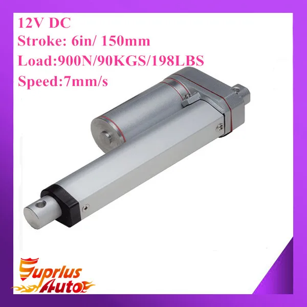 12V DC 150mm=6inch stroke 900N 90KG 198LBS load 7mm/sec 0.28inch/sec speed electric industry linear actuator
12V DC 150mm=6inch stroke 900N 90KG 198LBS load 7mm/sec 0.28inch/sec speed electric industry linear actuator