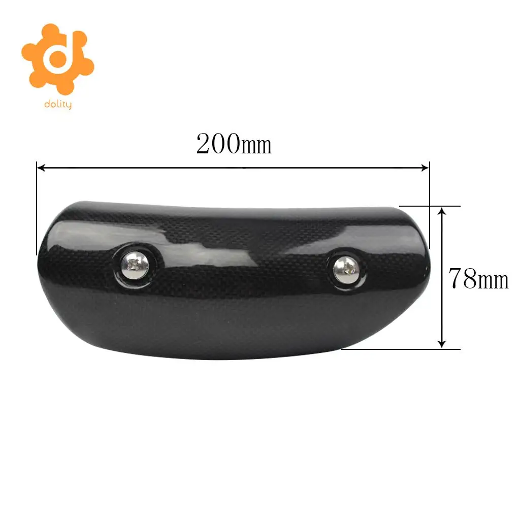 Motorcycle Exhaust Muffler Cover Carbon Fiber Protector Heat Shield Covers