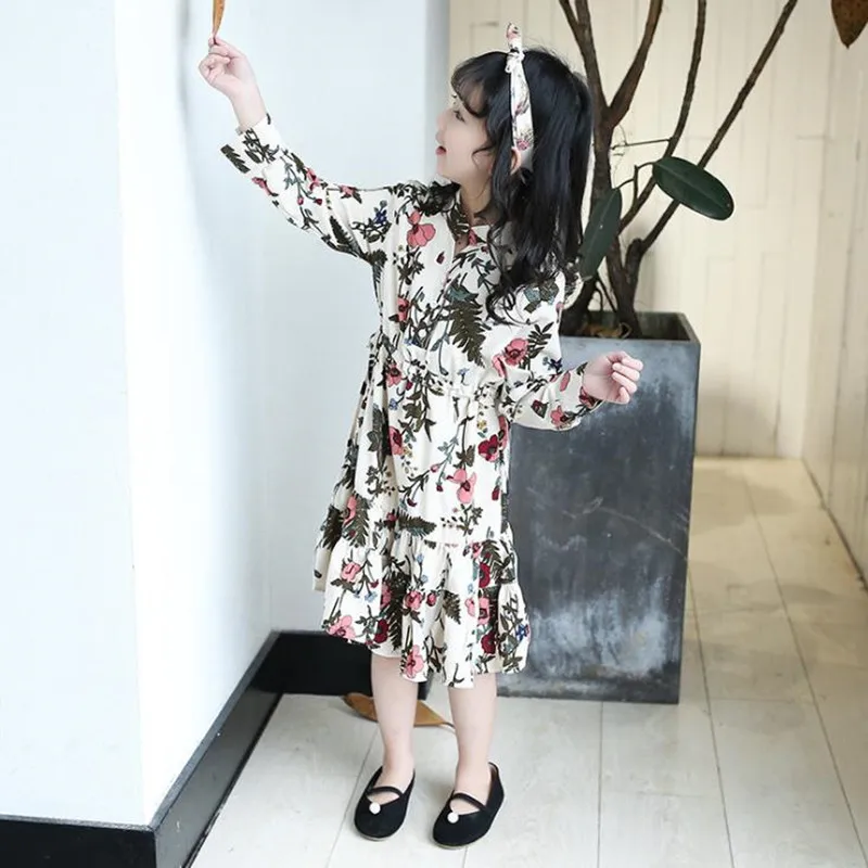 DFXD New 2018 Spring Small Floral Print Long Sleeve Princess Dress Teenager Girls Birhday Party Dress Children Clothing Vestido
DFXD New 2018 Spring Small Floral Print Long Sleeve Princess Dress Teenager Girls Birhday Party Dress Children Clothing Vestido