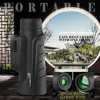 Monocular 10x42 Powerful Binoculars High Quality Zoom Great Handheld Telescope Military HD Professional Scopes For Hunting
Monocular 10x42 Powerful Binoculars High Quality Zoom Great Handheld Telescope Military HD Professional Scopes For Hunting
