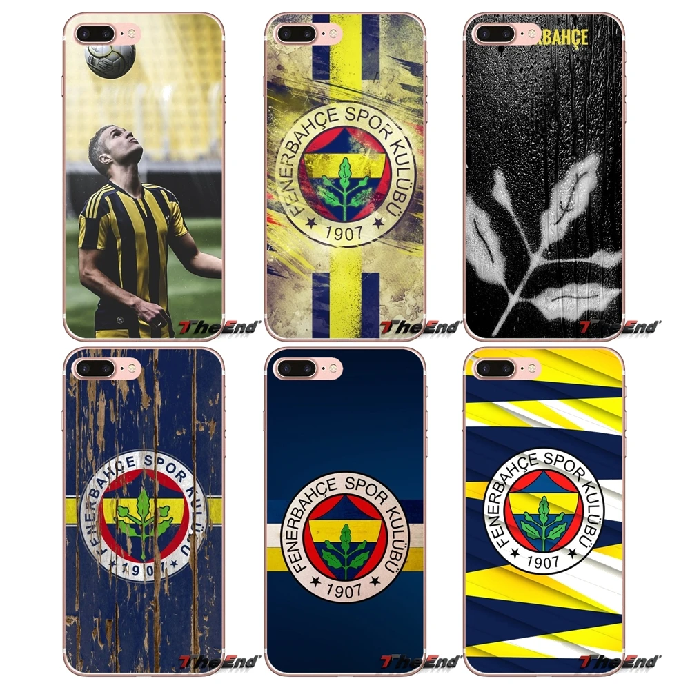 Fenerbahce для iPhone X 4 4S 5 5S 5C SE 6 6S 7 8 Plus Samsung Galaxy J1 J3 J5 J7 A3 A5 2016 2017 прозрачные мягкие