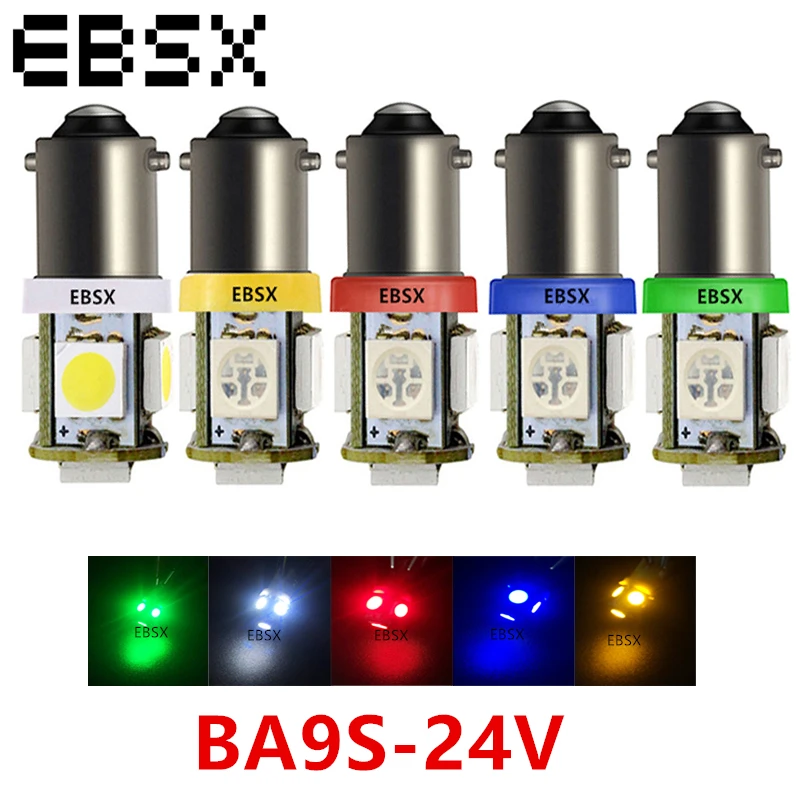 EBSX DC 24V 10pcs BA9S T4W T11 5050 5 SMD LED Car Light Wedge Marker LED Car Signal Light Turn Tail Light Truck Indicator Bulb
EBSX DC 24V 10pcs BA9S T4W T11 5050 5 SMD LED Car Light Wedge Marker LED Car Signal Light Turn Tail Light Truck Indicator Bulb