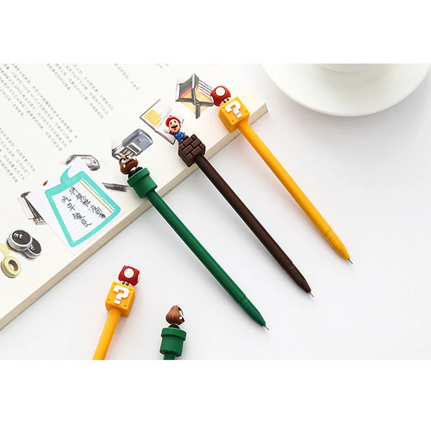 30pcs/lot Kawaii Super Mario 0.5mm black ink gel pen cartoon school students office supplies stationery Wholesale
30pcs/lot Kawaii Super Mario 0.5mm black ink gel pen cartoon school students office supplies stationery Wholesale