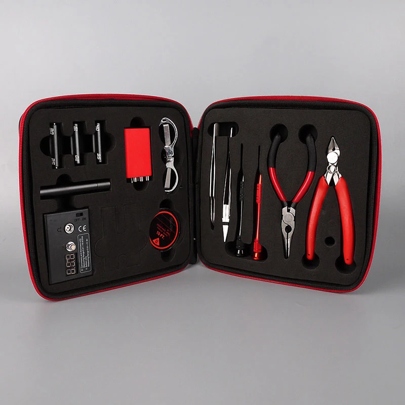 V2 Jig Meter DIY Kit All-in-One Electronic Cigarette Of Vape Ceramic Tweezers Heat Wire Pliers Tool Bag 521 Mini Tab Scissors
V2 Jig Meter DIY Kit All-in-One Electronic Cigarette Of Vape Ceramic Tweezers Heat Wire Pliers Tool Bag 521 Mini Tab Scissors