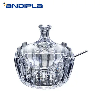 European Style Creative Home Glass Candy Jar Oil Salt Sugar Jars Gravy Boats Kitchen Spice Seasoning Box Creamer Pots with Spoon
European Style Creative Home Glass Candy Jar Oil Salt Sugar Jars Gravy Boats Kitchen Spice Seasoning Box Creamer Pots with Spoon