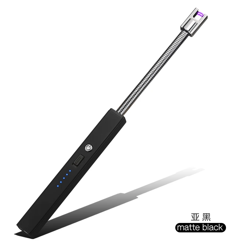 LED Battery Display USB Electronic Cigarette Lighter BBQ Cooking Kitchen Candle Lighter Longer Rotatable Plasma Arc BBQ Lighter
LED Battery Display USB Electronic Cigarette Lighter BBQ Cooking Kitchen Candle Lighter Longer Rotatable Plasma Arc BBQ Lighter