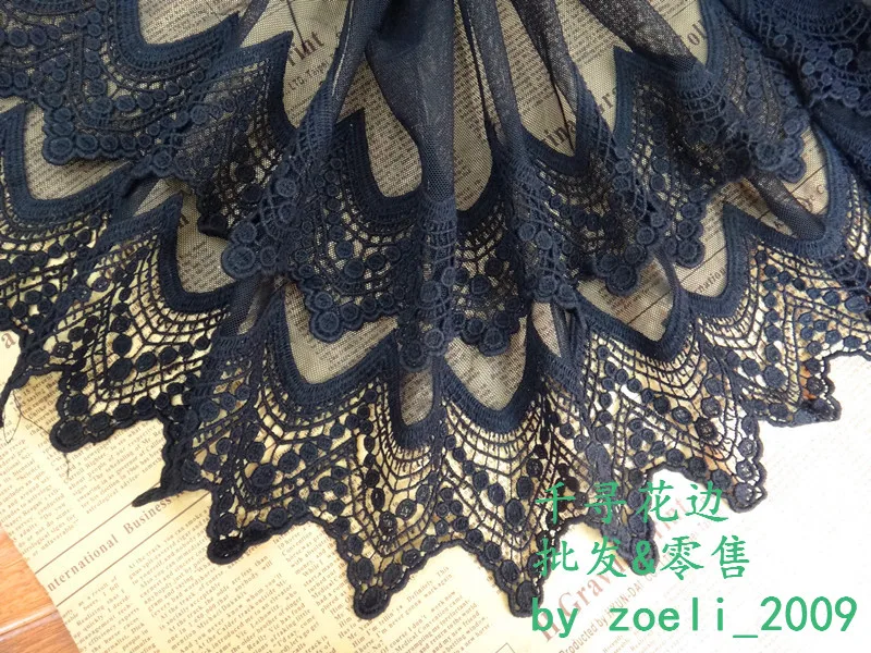 2 Yard/lot Water soluble Bilayer lace fabric black white cotton gauze embroidery lace trim 30cm wide sew clothes accessories
2 Yard/lot Water soluble Bilayer lace fabric black white cotton gauze embroidery lace trim 30cm wide sew clothes accessories