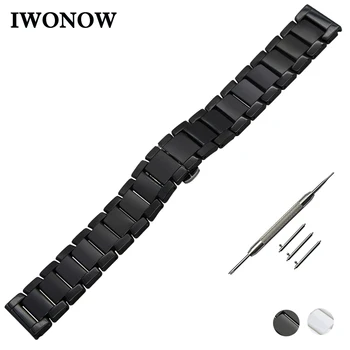 Ceramic Watch Band 22mm Quick Release for Samsung Gear 2 R380 / Neo R381 / Live R382 Butterfly Buckle Strap Wrist Bracelet Black
Ceramic Watch Band 22mm Quick Release for Samsung Gear 2 R380 / Neo R381 / Live R382 Butterfly Buckle Strap Wrist Bracelet Black